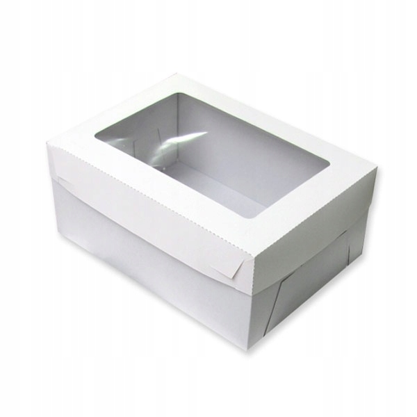 

Pudełko Na Tort Ciasto Okienko Białe 36X26X16 CM