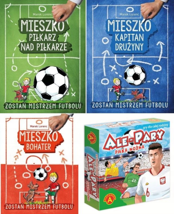 Mieszko Piłkarz Tomy 1-3 Ale Pary Piłka Nożna gra karciana