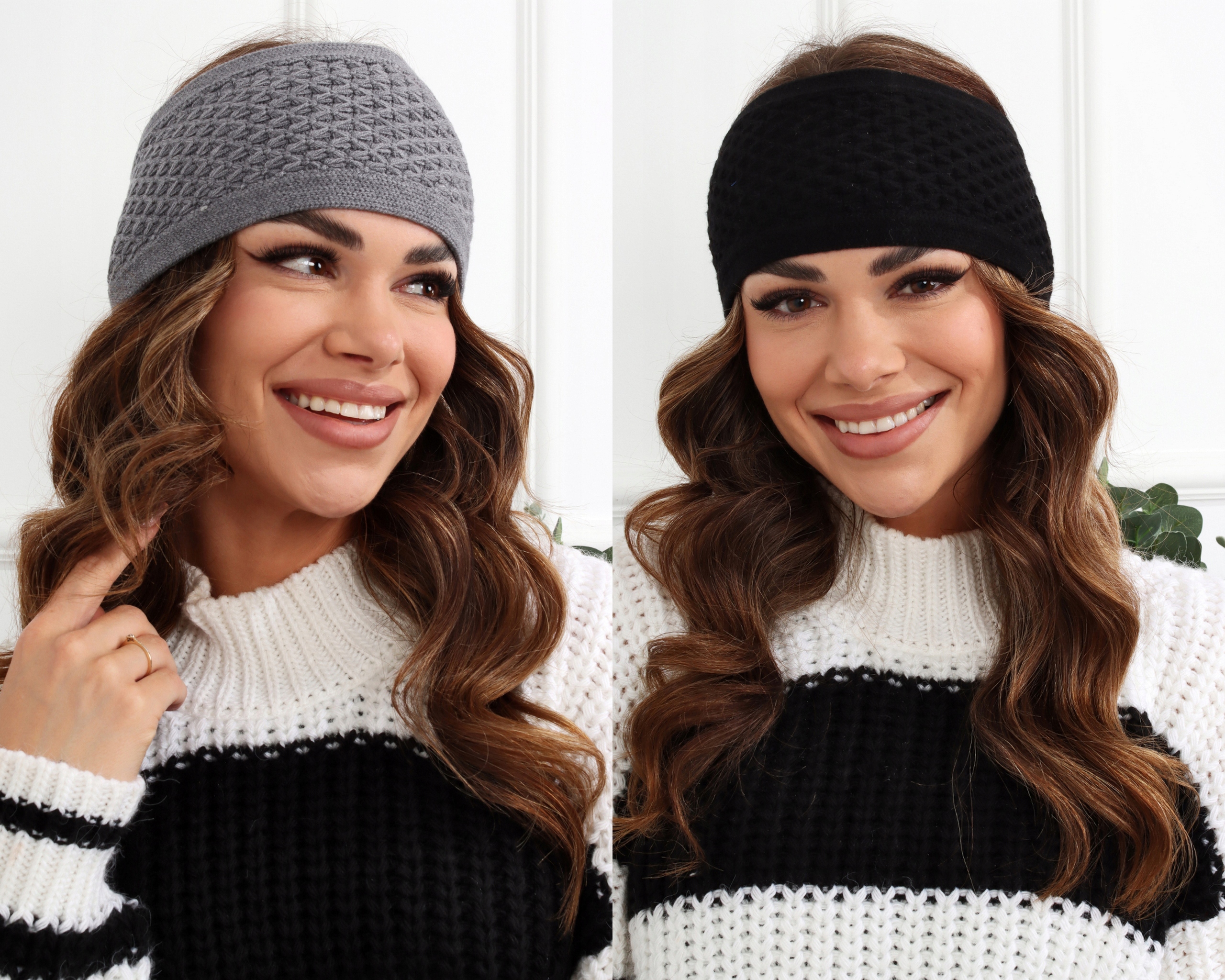 OPASKA DAMSKA NA GŁOWĘ USZY NAUSZNIKI TURBAN CZAPKA CIEPŁA SZEROKA KOLORY Model 2717