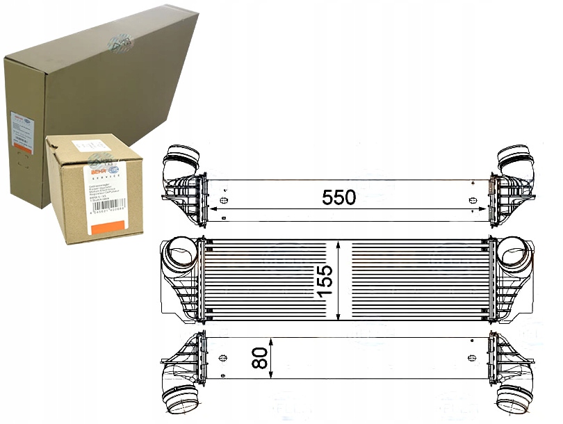 BEHR HELLA INTERCOOLER BW4374 R8602 376746401