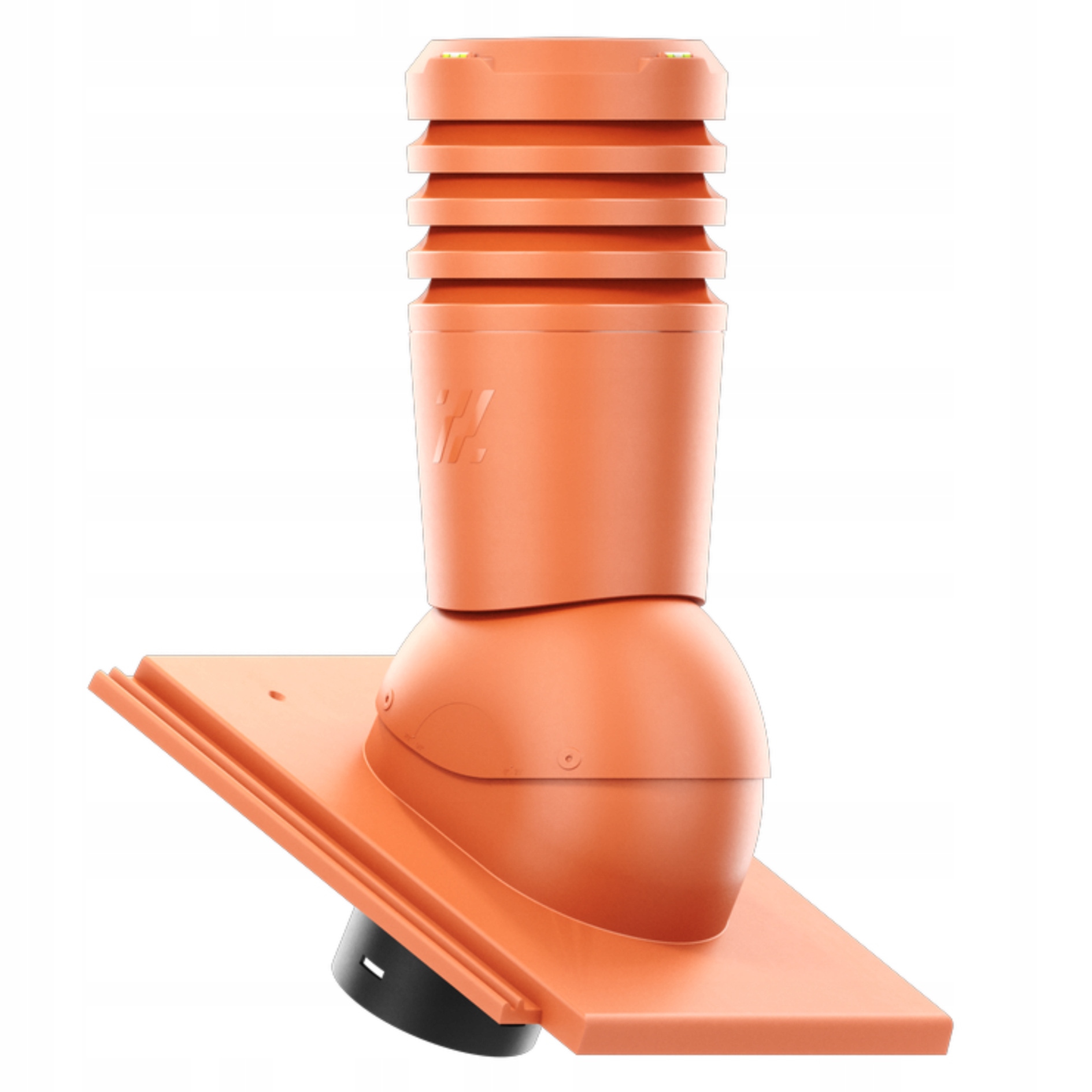 Větrací komín ECO125 střešní krytina Ibf Aarhus Cihlová