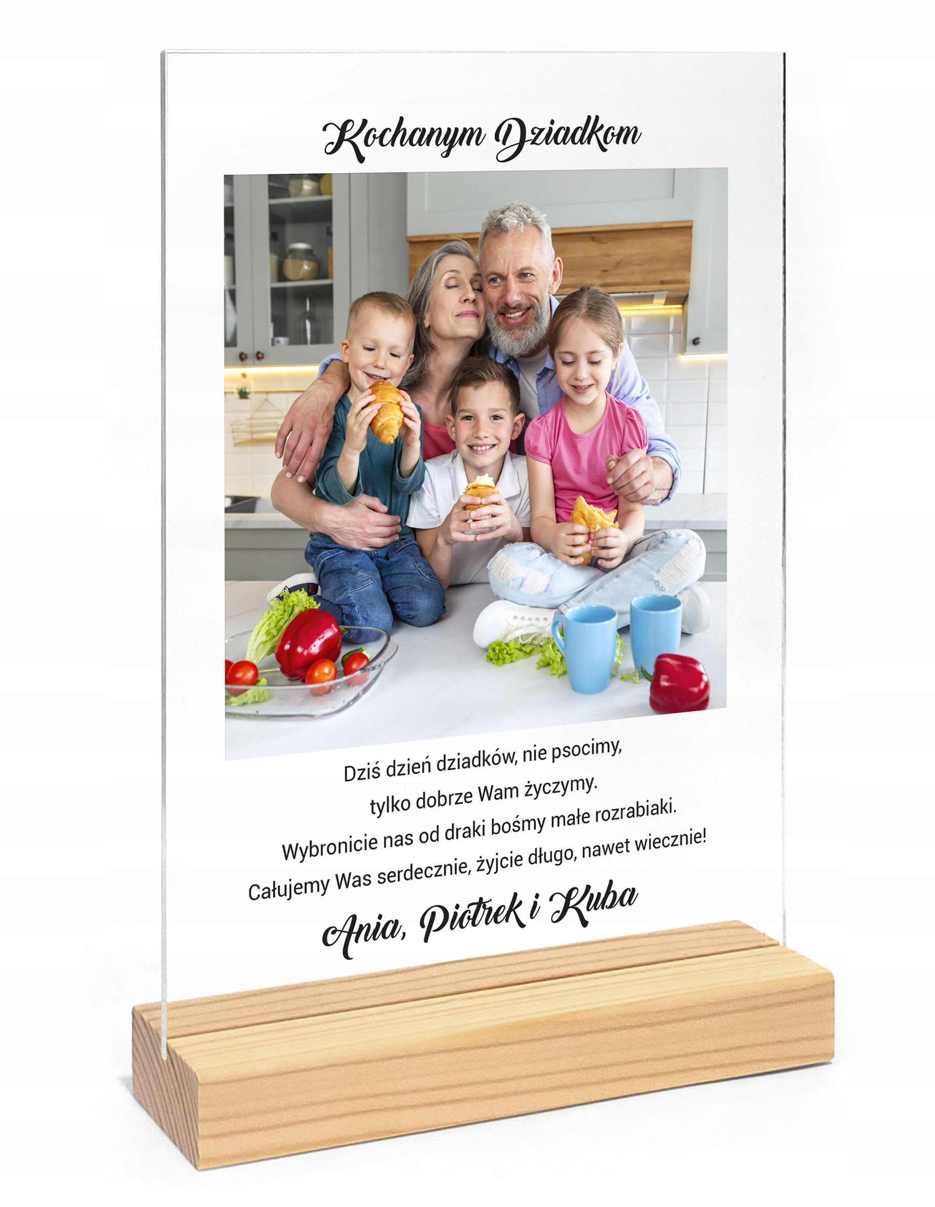 Prezent ramka na DZIEŃ BABCI I DZIADKA dla Dziadków pion Marka inna