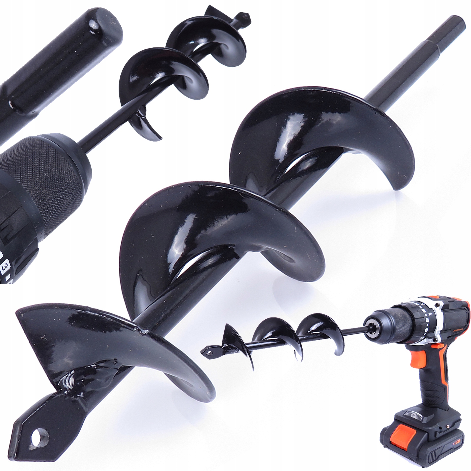 ŚWIDER WIERTŁO WIERTNICA GLEBOWA DO ZIEMI SADZENIA NA WIERTARKĘ 5 CM 22 CM