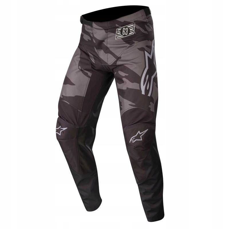 Alpinestars Racer Tactical Spodnie Czarny Szary 34 Materiał tekstylia