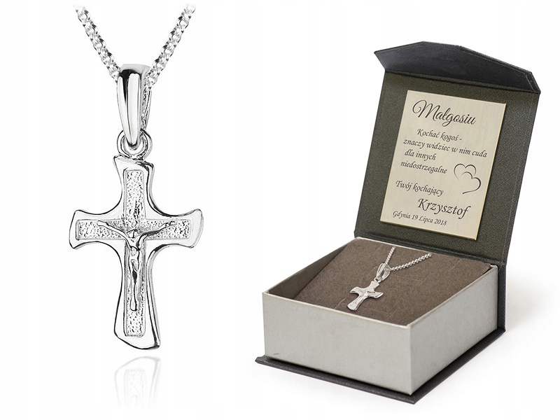 Stříbrná Křestná Sada S Na Křtiny Gravírování