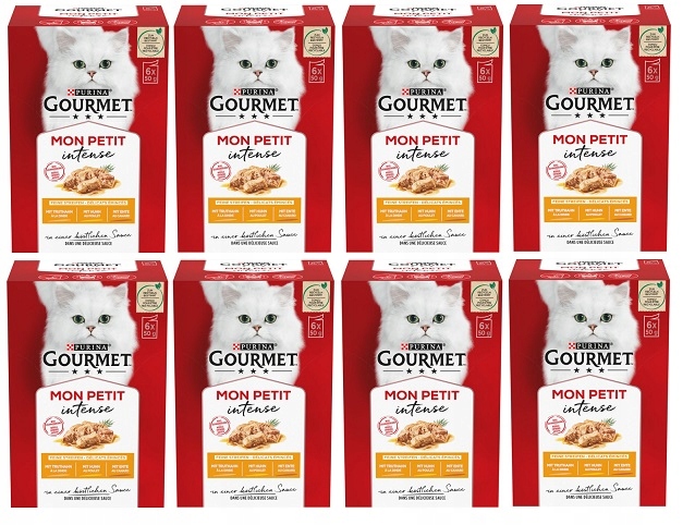 Levně Purina Gourmet mon petit mokré krmivo pro kočky mix drůbežích příchutí 48x50g