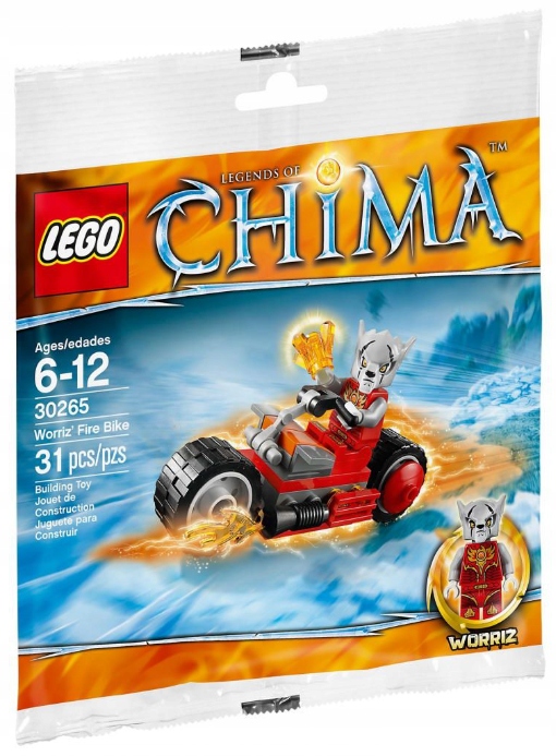 Lego Legends of Chima 30265 Ognisty motocykl Worriza -polybag Unikat 2014