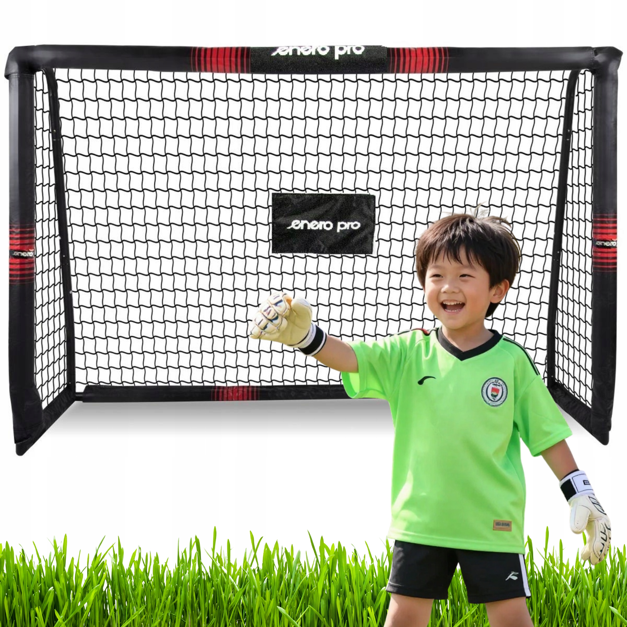 Bramka piłkarska ogrodowa dla dzieci 240x160x85cm przenośna mobilna