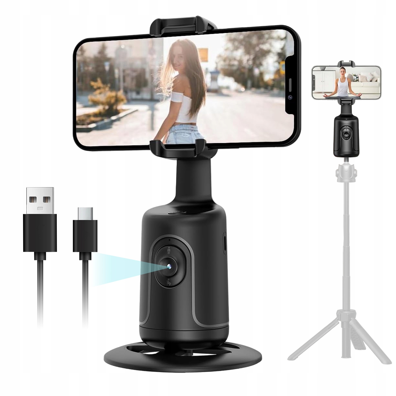 Otočný Stativový Držák Na Telefon Gimbal 360° Sledování Pohybu Obličeje Gimbal