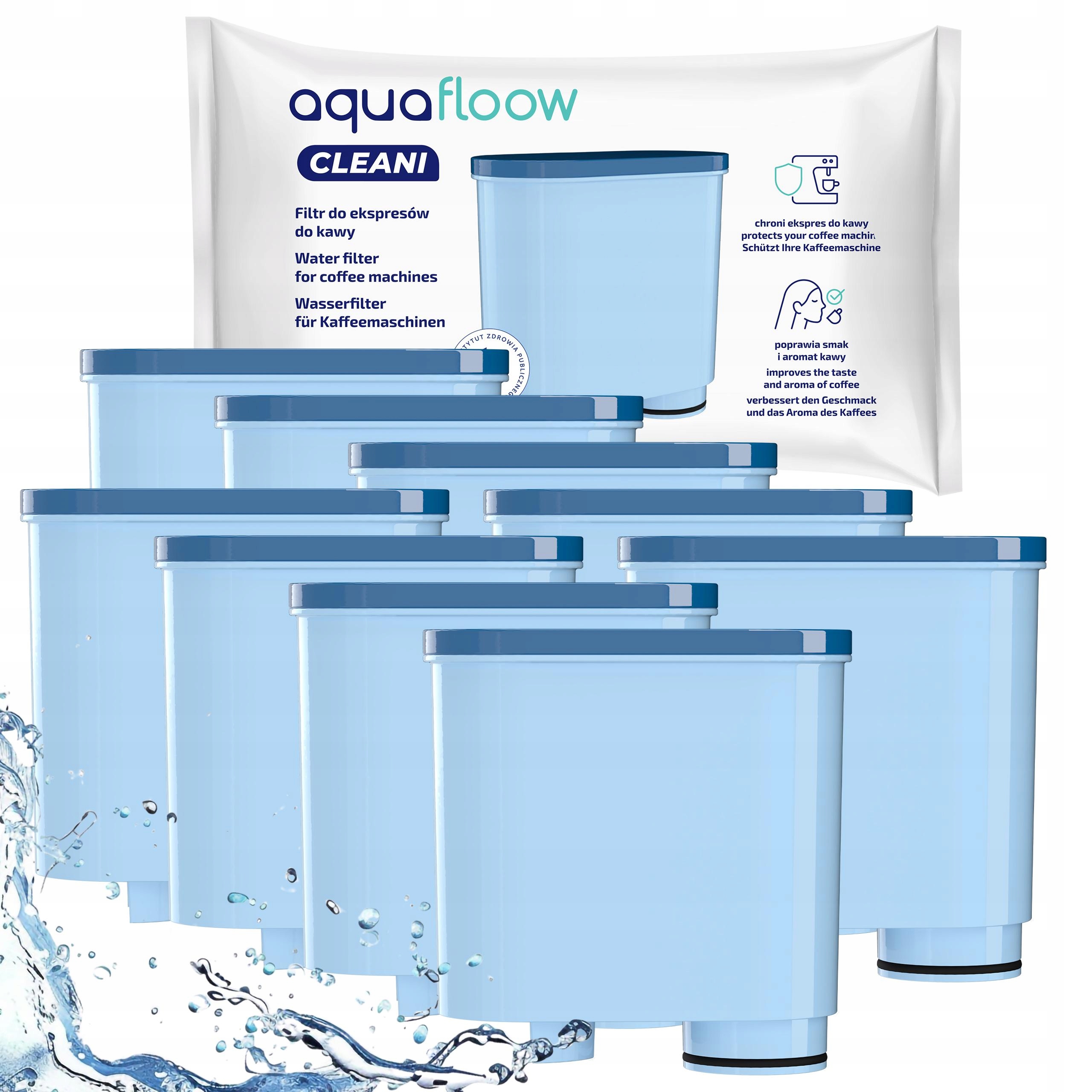 9 x filtr AquaFloow pro kávovar Saeco Philips Latte Go LatteGO, náhrada