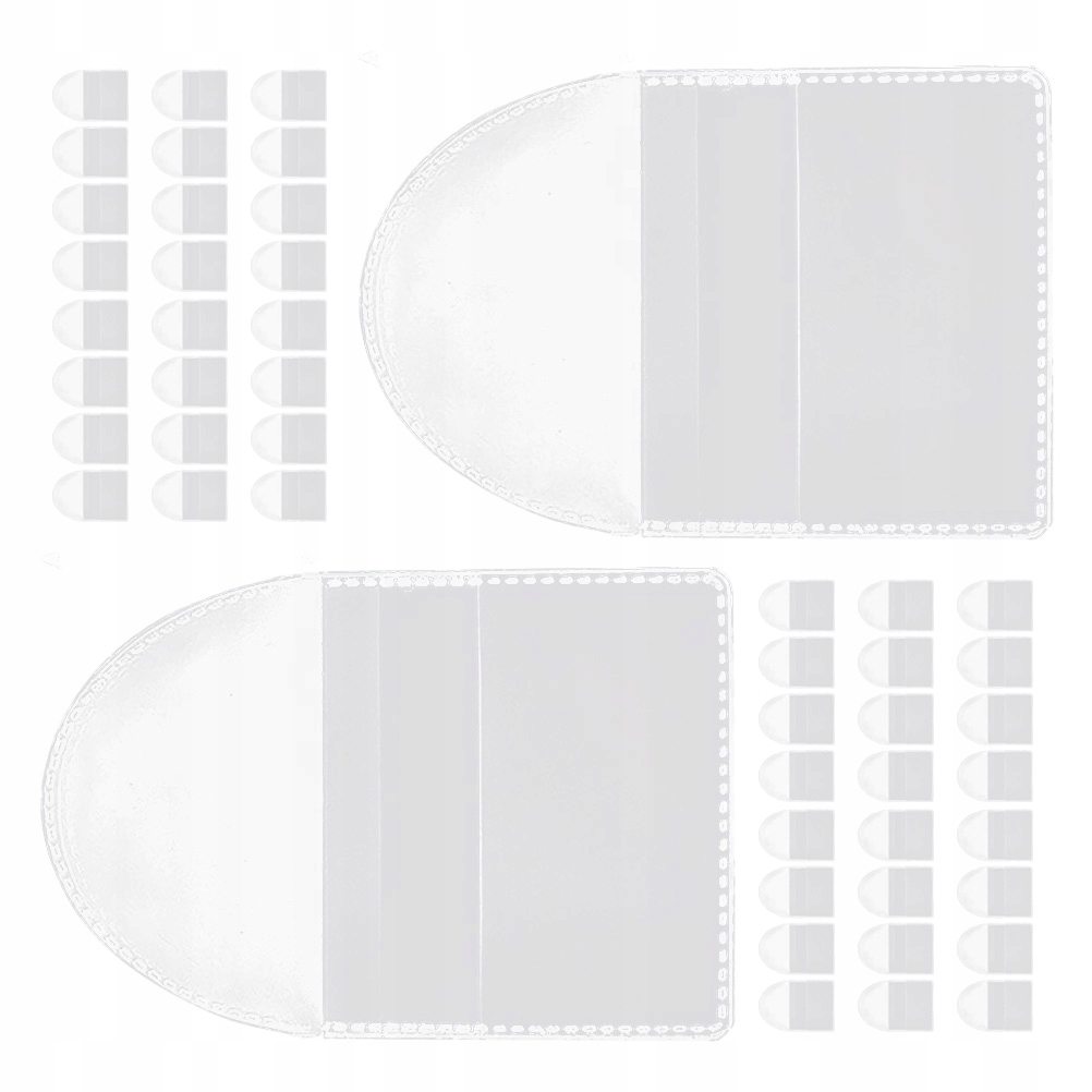 50 SZT. PRZEZROCZYSTE ETUI OCHRONNE NA MONETY Z PVC