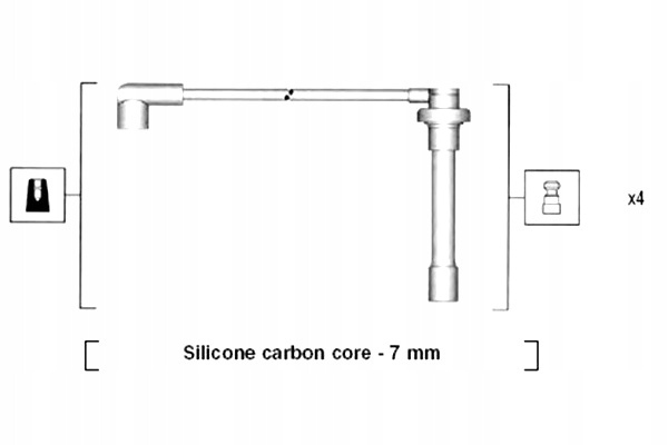 MAGNETI MARELLI ZESTAW PRZEWODÓW ZAPŁONOWYCH HONDA CIVIC VI 1.5 1.6