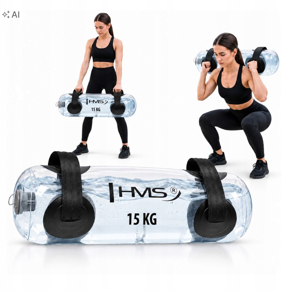 Boxovací Pytel Powerbag naplněný vodou pro fitness cvičení 15 kg Hms