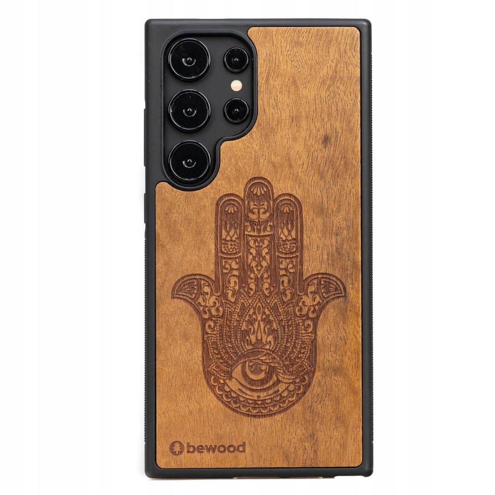 Dřevěné Pouzdro Bewood pro Samsung Galaxy S24 Ultra Hamsa Imbuia
