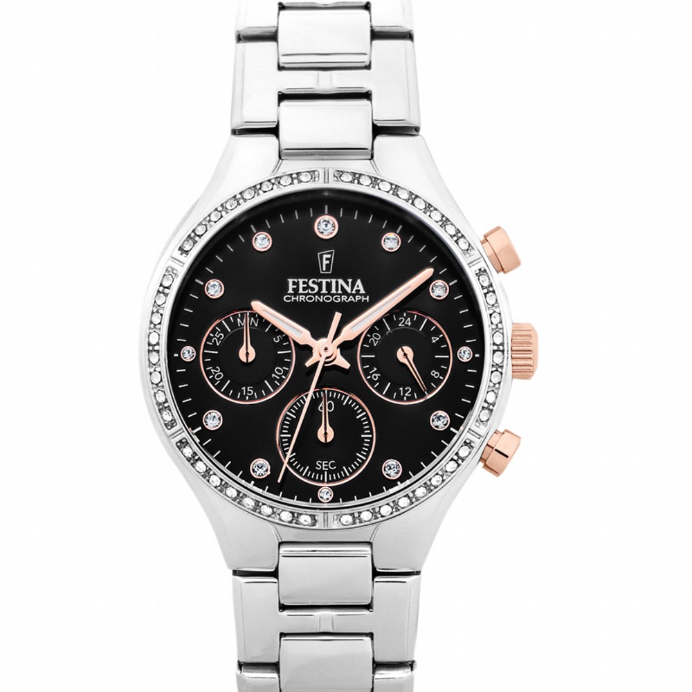 Dámské hodinky Festina F20401-4 Zirkony stříbrné