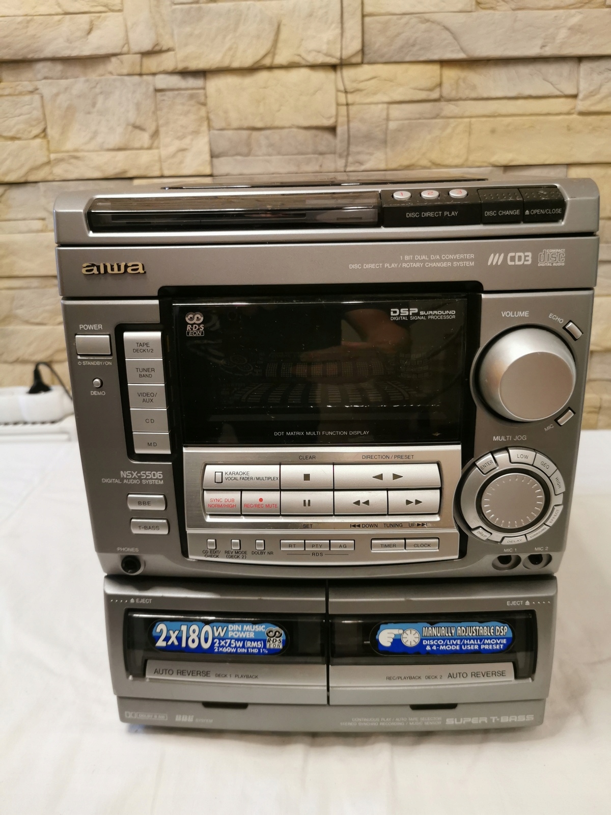 WIEŻA AIWA NSX-S506-DO SPRAWDZENIA/NA CZĘŚCI - 15686378326