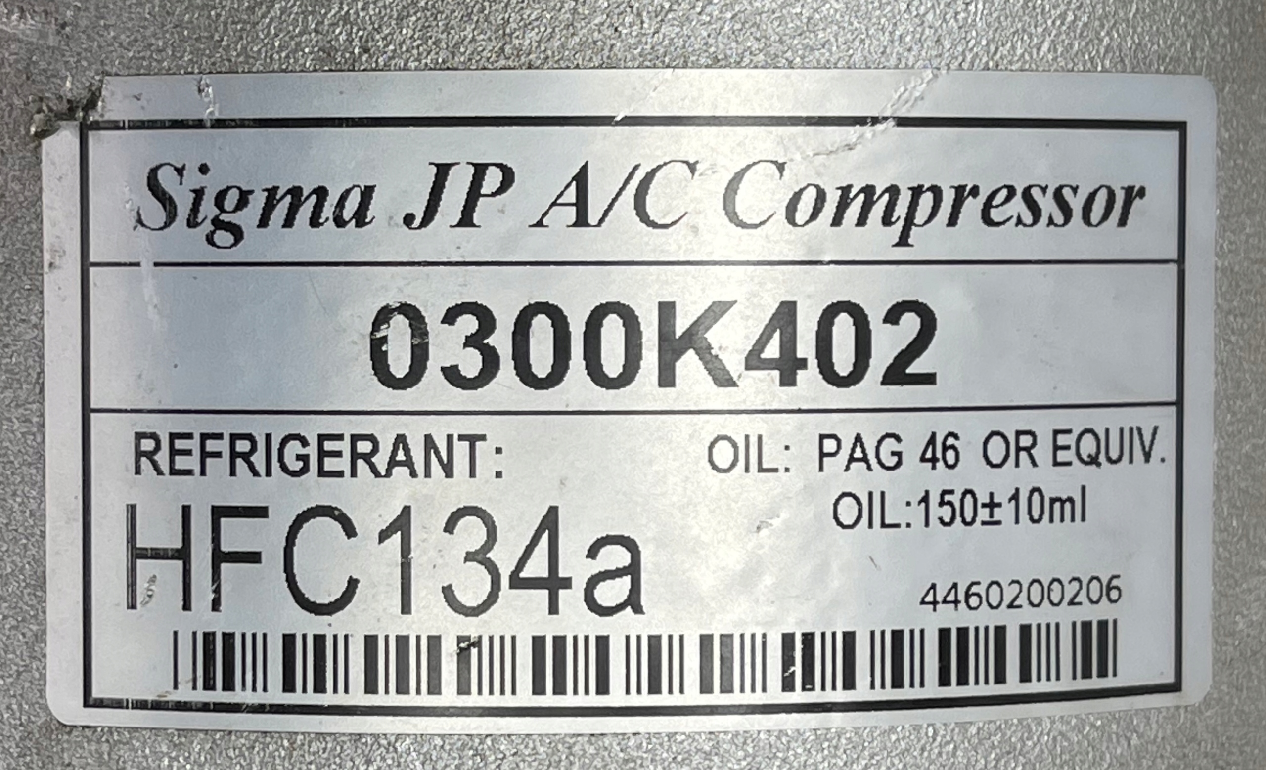AUDI A6 A7 compressor; compressor of the air conditioning 0300K402 4G0260805Q