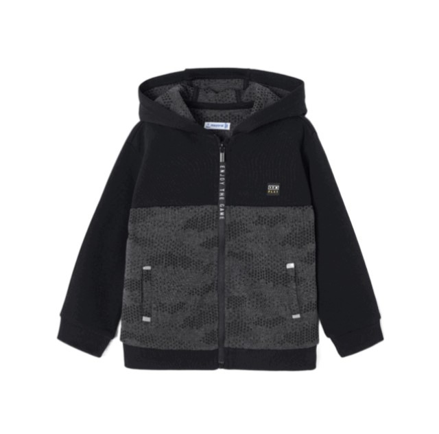 Bluza zasuwana z kapturem łączona chłopięca Mayoral 4473-20 r. 134