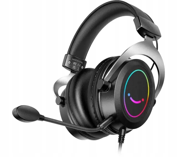 Słuchawki przewodowe z mikrofonem Fifine AmpliGame H3 Nauszne Czarne