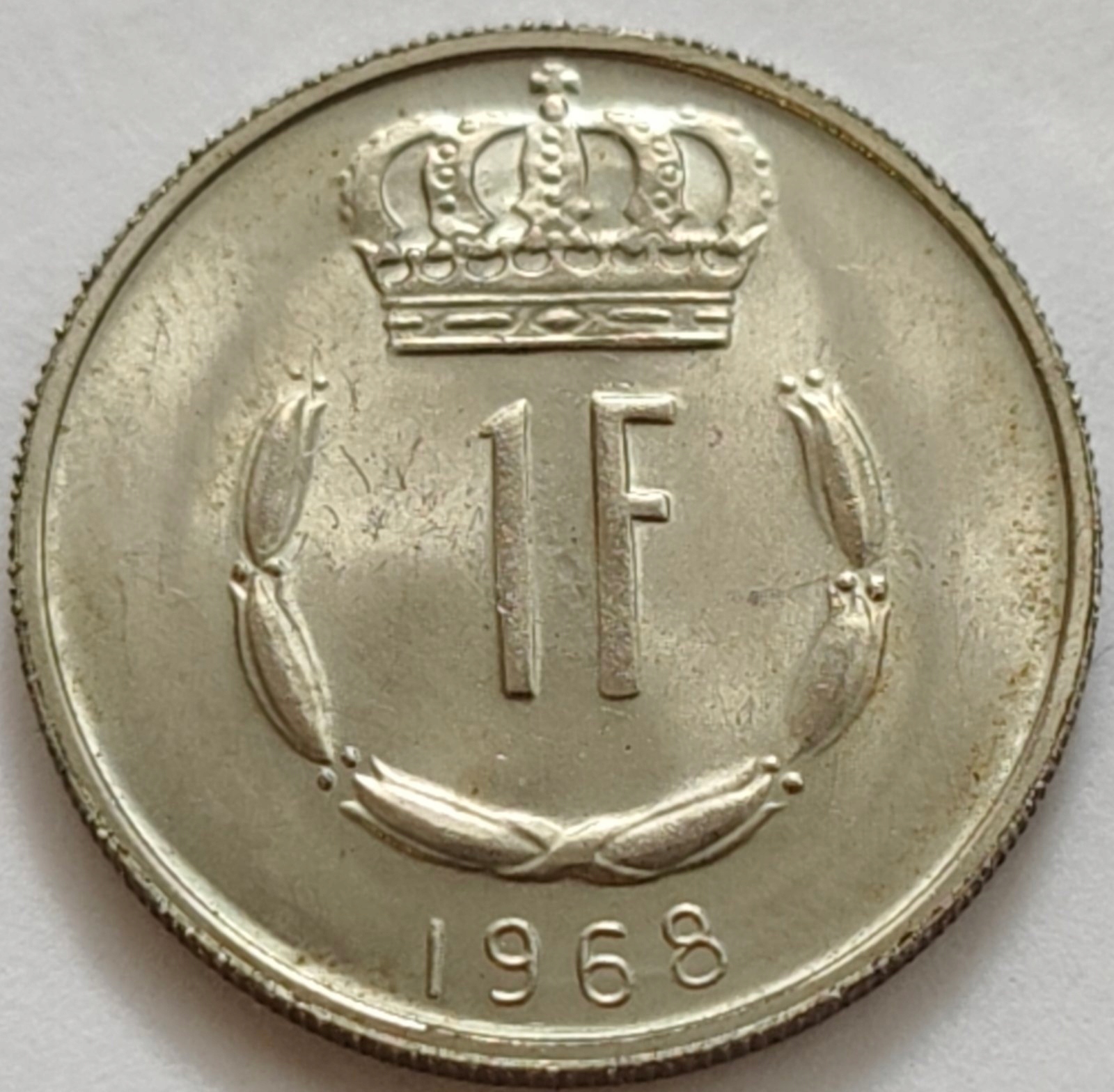 0305 - Luksemburg 1 frank, 1968