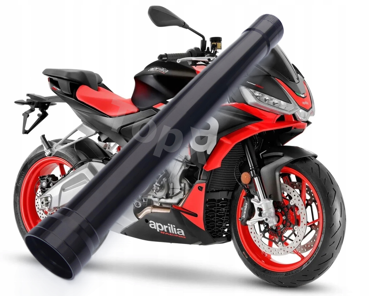 TopX Holení Trubka laga tlumič Odpružení Aprilia 660 Tuono 21+ 1 Ks