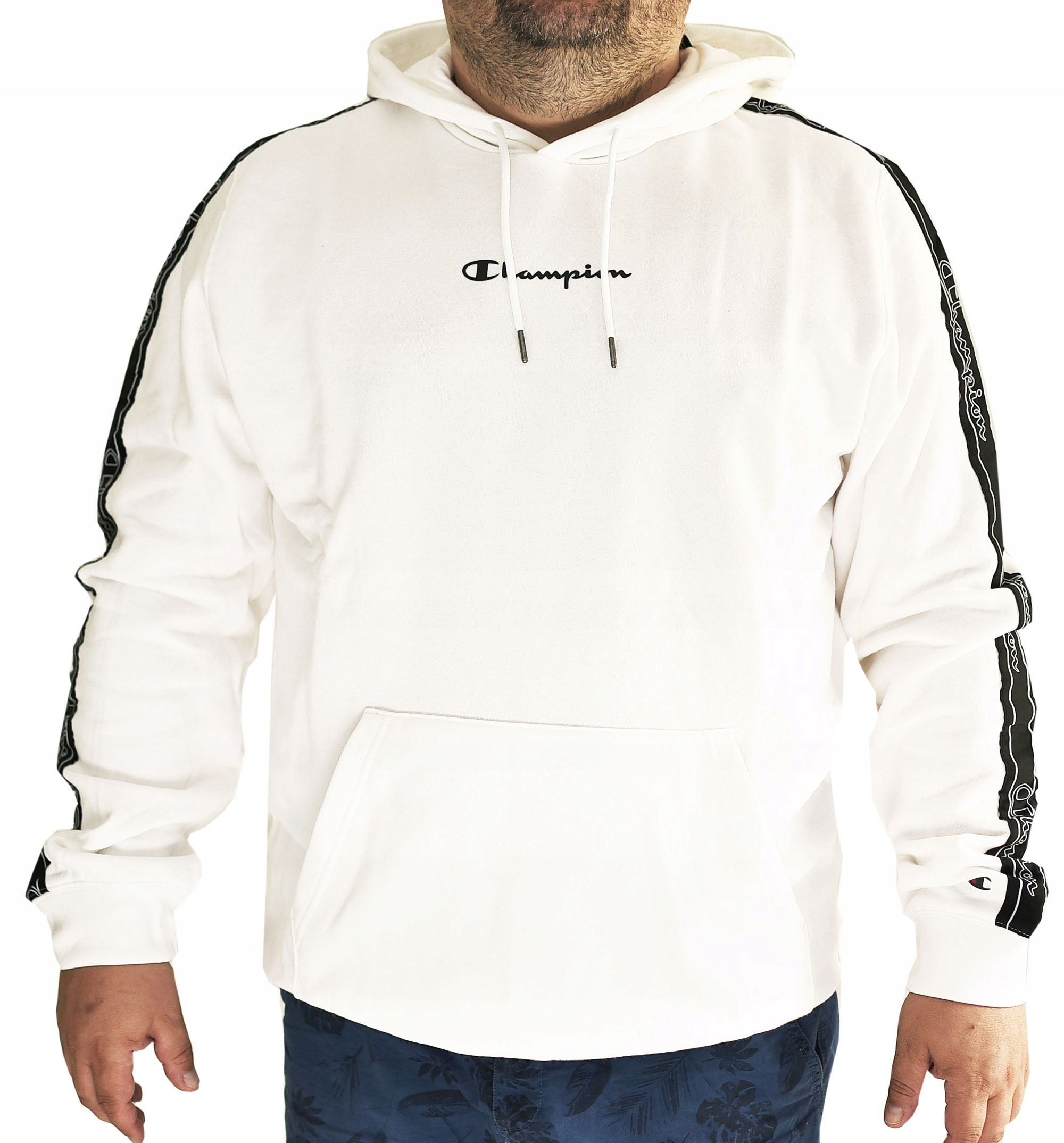 

Champion hoody duża bluza z kapturem biała 3XL