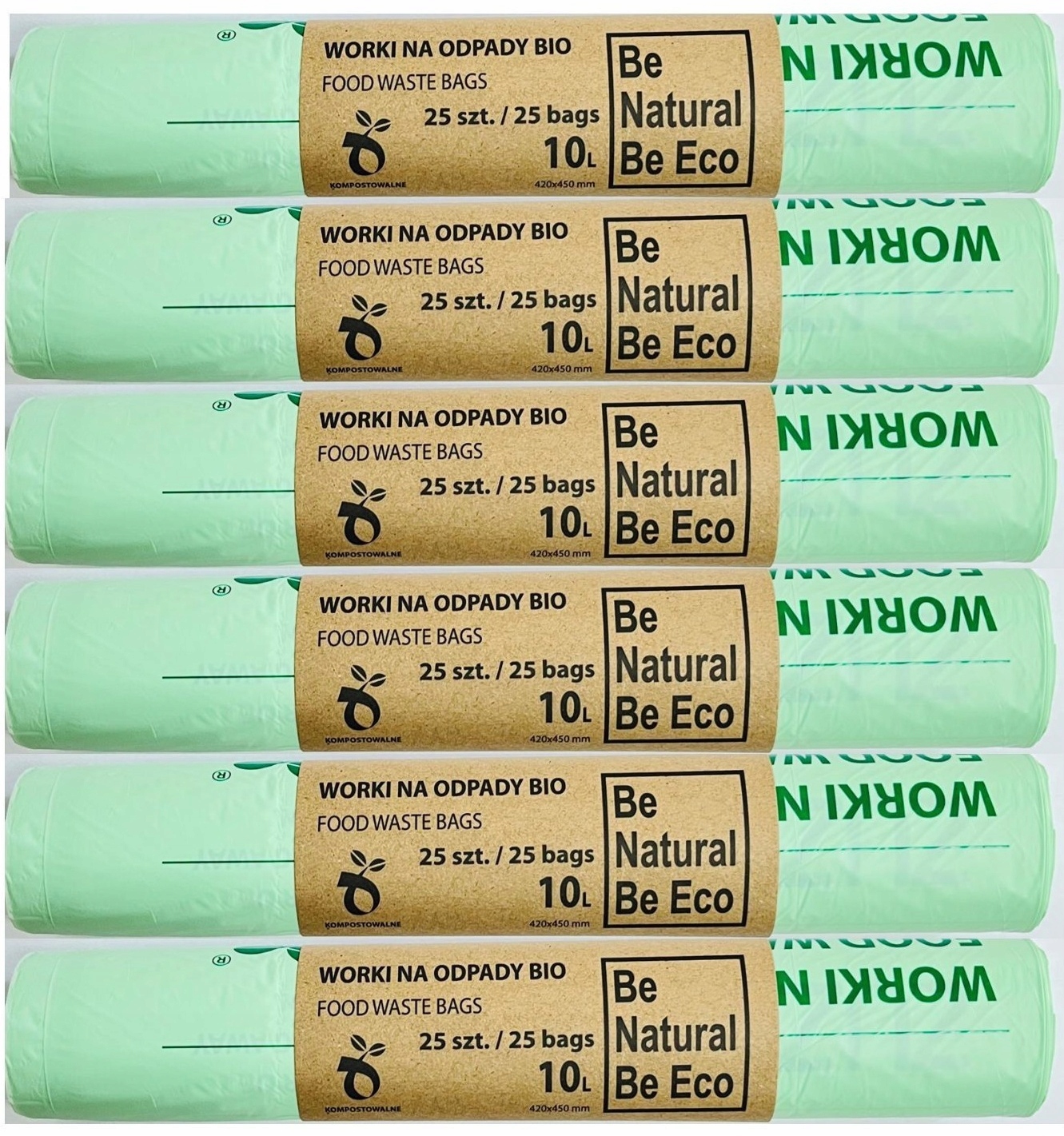 

Worki Biodegradowalne Kompostowalne 10L Bio 150szt