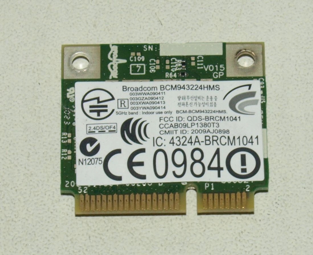 Karta Wi-Fi WiFi WLAN Dell M11x R2 Kod producenta BCM943224HMS