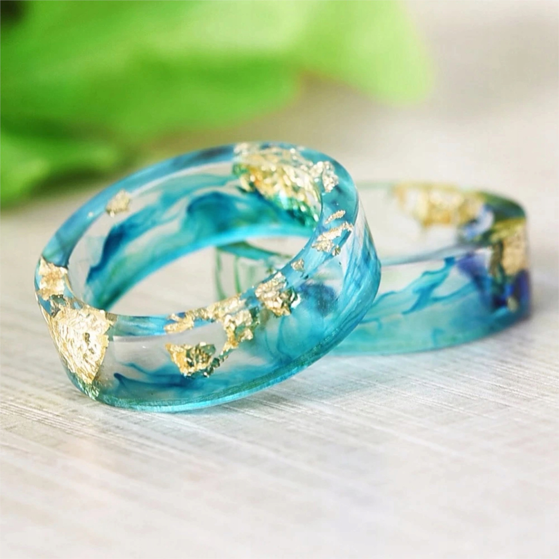 FORMA silikon do żywicy OBRĄCZKI x8 Odlewy Biżuteria Pierścionki Rękodzieło Długość (cm) 14.7