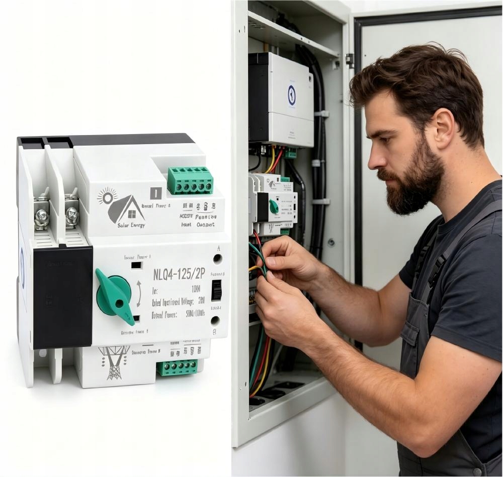 220V Dvojitý Automatický Vypínač Napájení