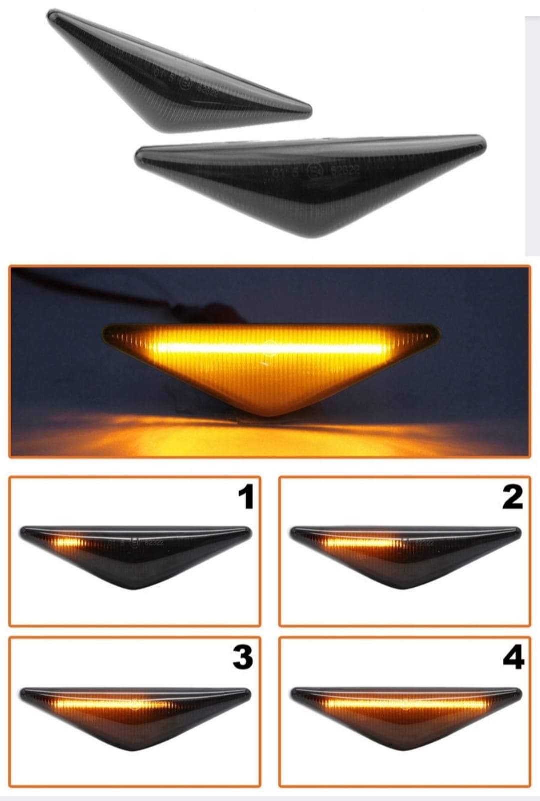 PŁYWAJĄCE KIERUNKOWSKAZY LED Ford Mondeo MK3 Focus