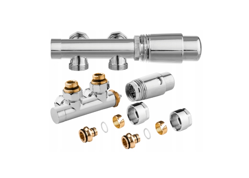 Ventil do radiátora Duoplex 50 mm Chrom