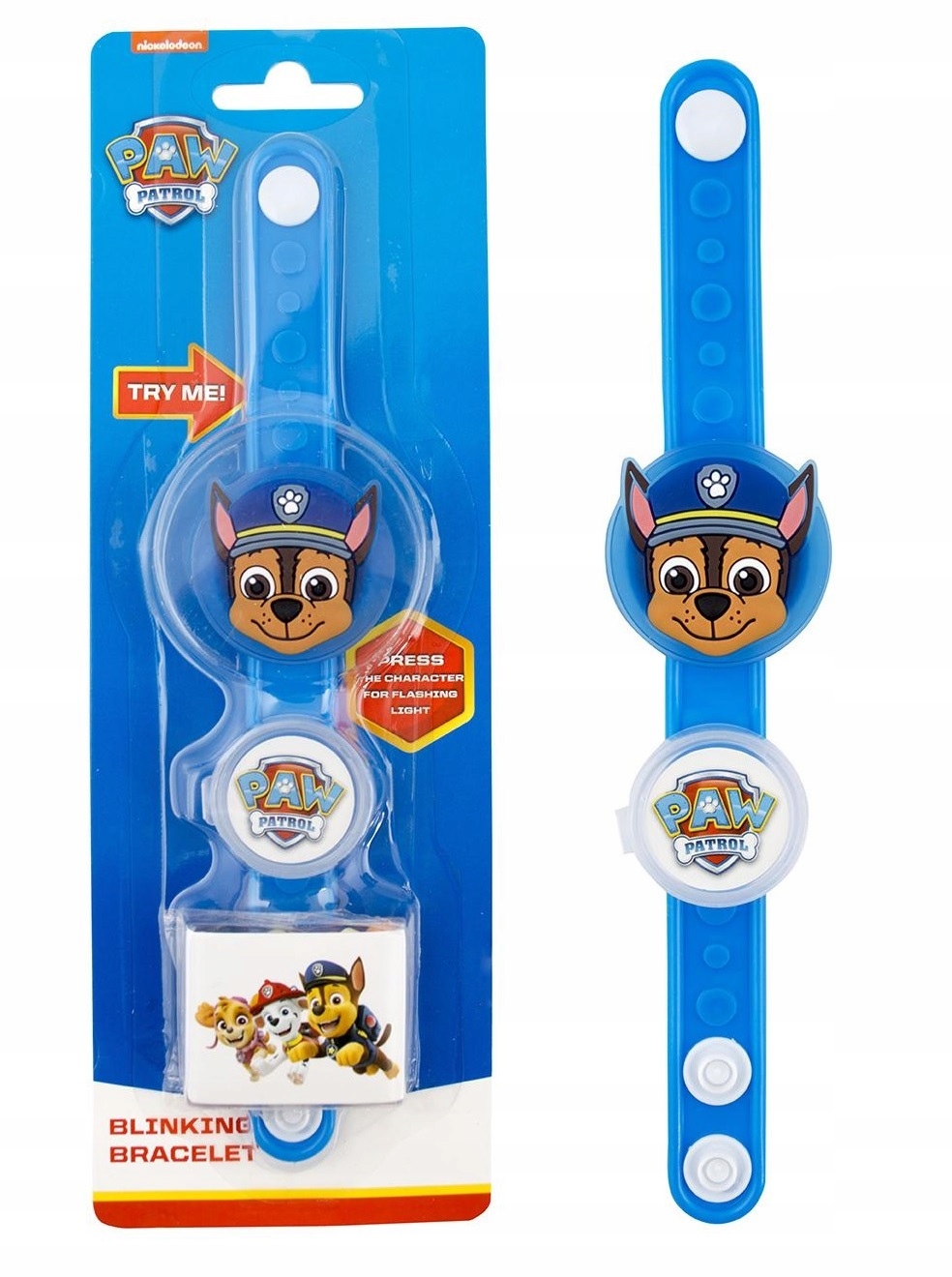 

Opaska bransoletka Psi Paw Patrol Świecąca Chase