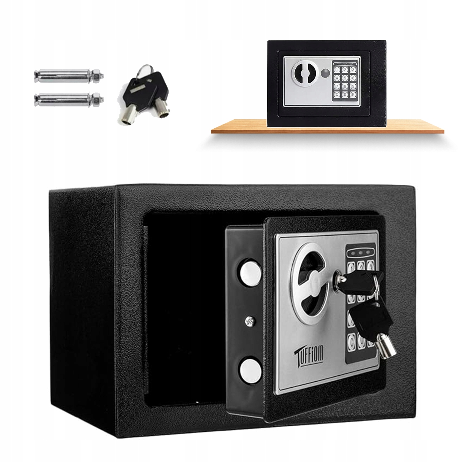 Sejf Domowy Z Zamkiem Elektronicznym Kasa Pancerna Aluminium klawisz