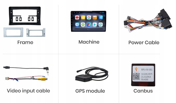 Radio nawigacja VW Volkswagen Multivan T5 Android Rodzaj fabryczny