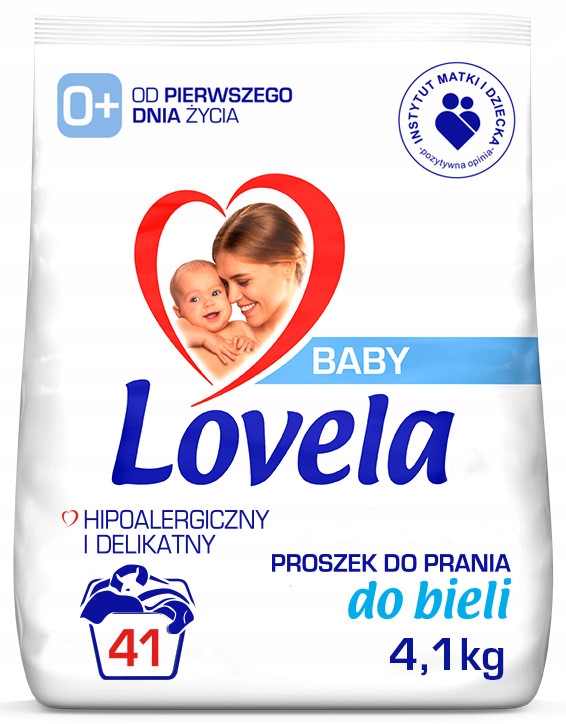 Фото - Пральний порошок Lovela Baby Proszek hipoalergiczny do prania bieli dla niemowląt 4,1 kg