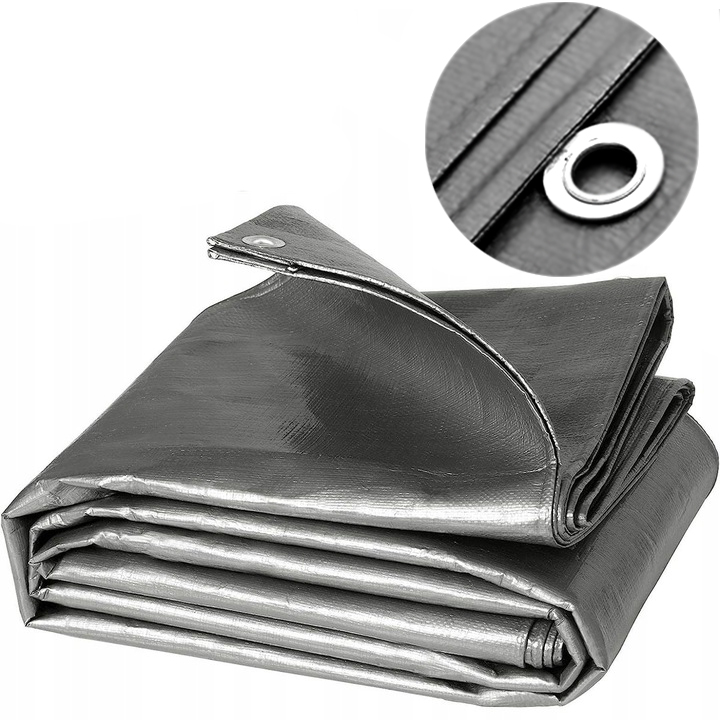 PLANDEKA 3x5 5x3 NA SAMOCHÓD TARAS GRUBA PŁACHTA MOCNA Szerokość 5 m