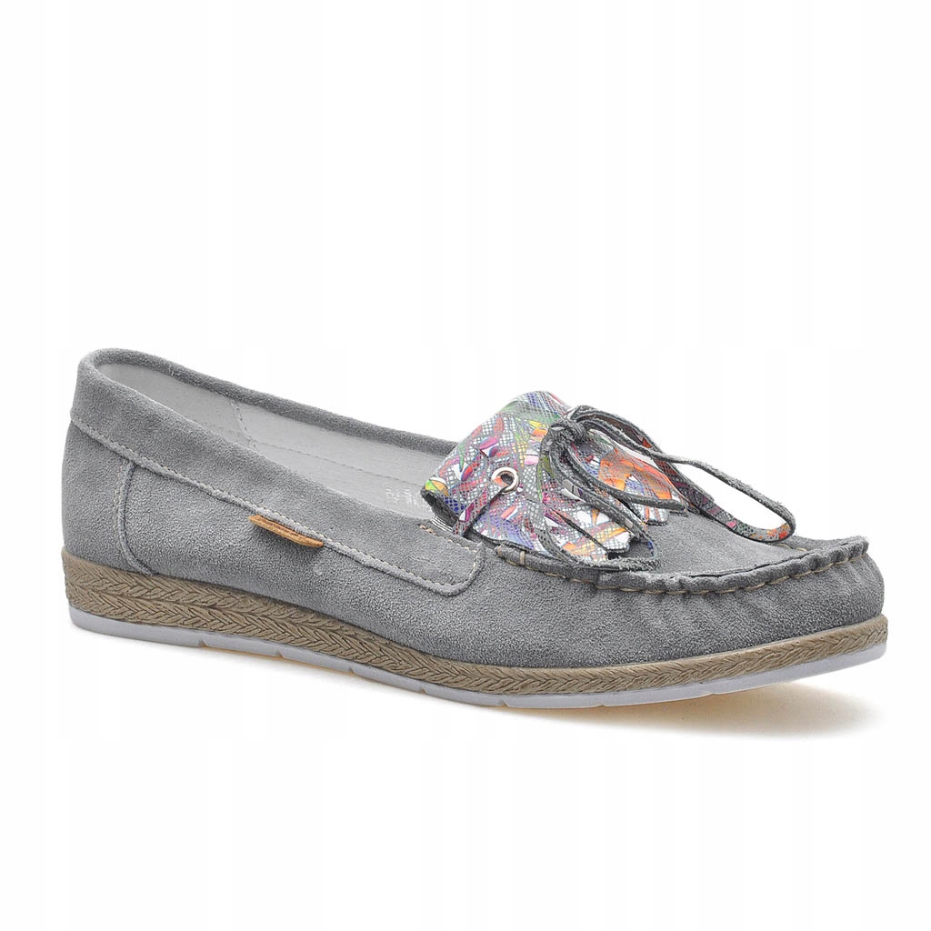 Mokasíny Giorgio Fabianni 1033 Šedý semiš šupina