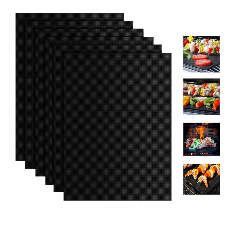 MATA TEFLONOWA NA GRILLA TACKI DO PIECZENIA 6 SZT