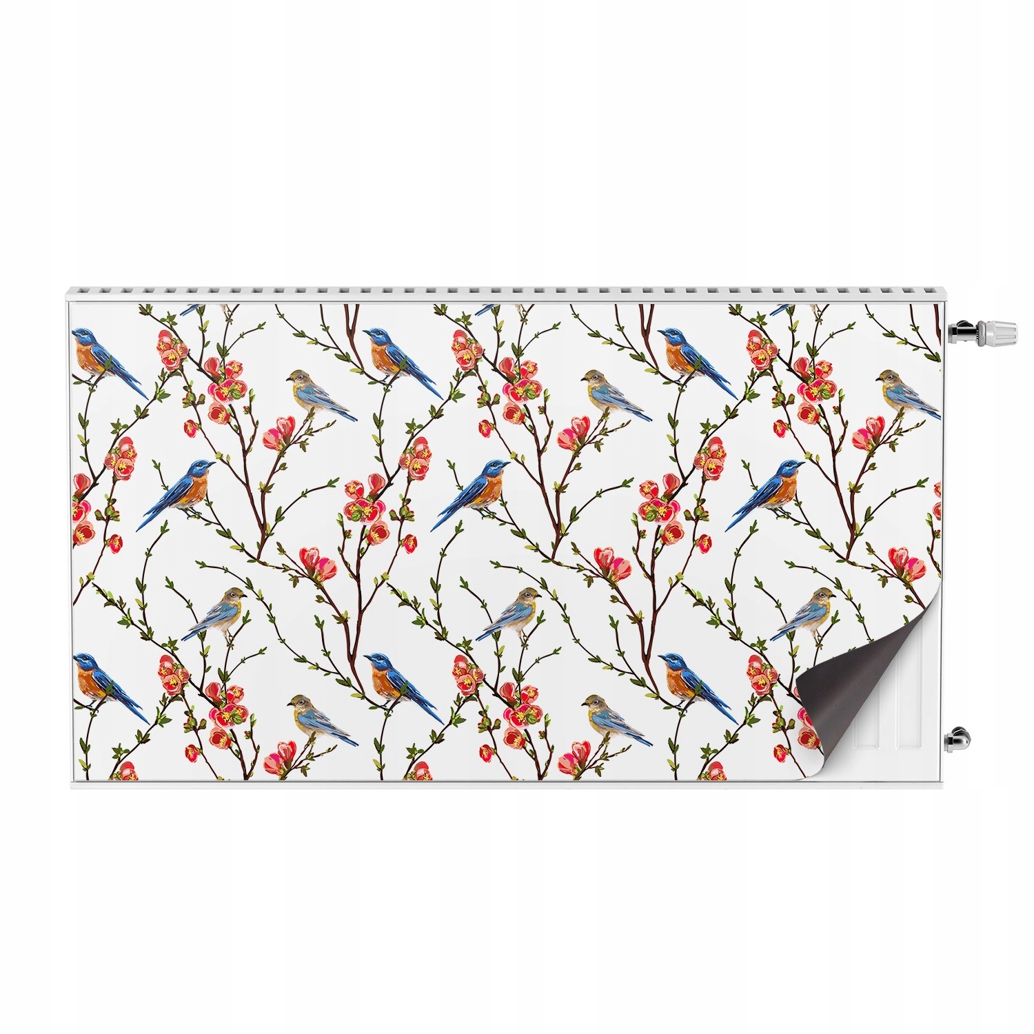 Magnet – nástavec na radiátor Ptáci na jaře, větvičky