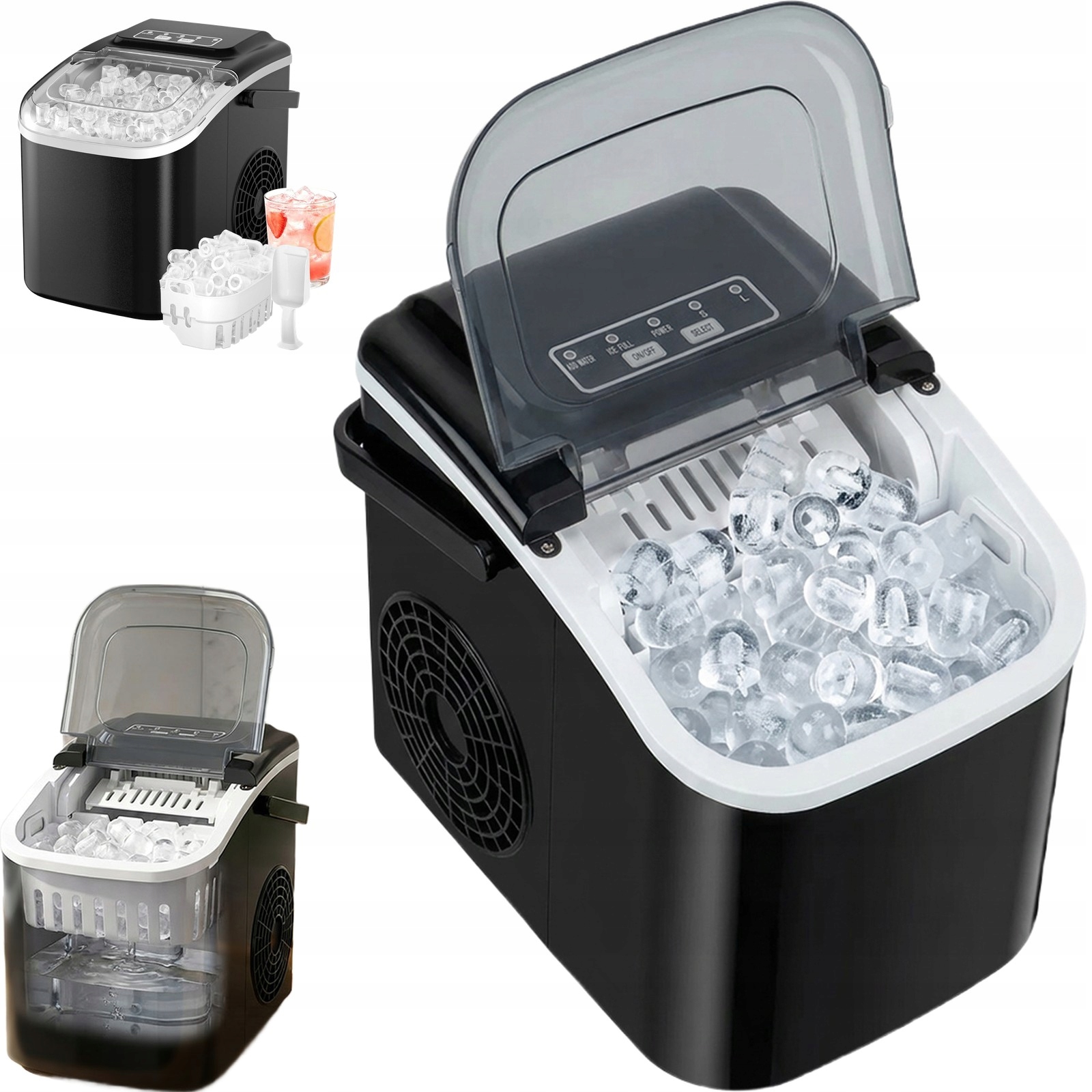 Moderní Výrobník Ledu S Led Indikátorem A Samočištěním