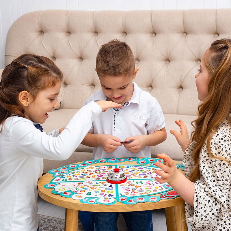 Gra Edukacyjna ALFABET Z Dzwonkiem Dzwoniąca Zabawa 3+ Roter Kafer Typ Podstawa