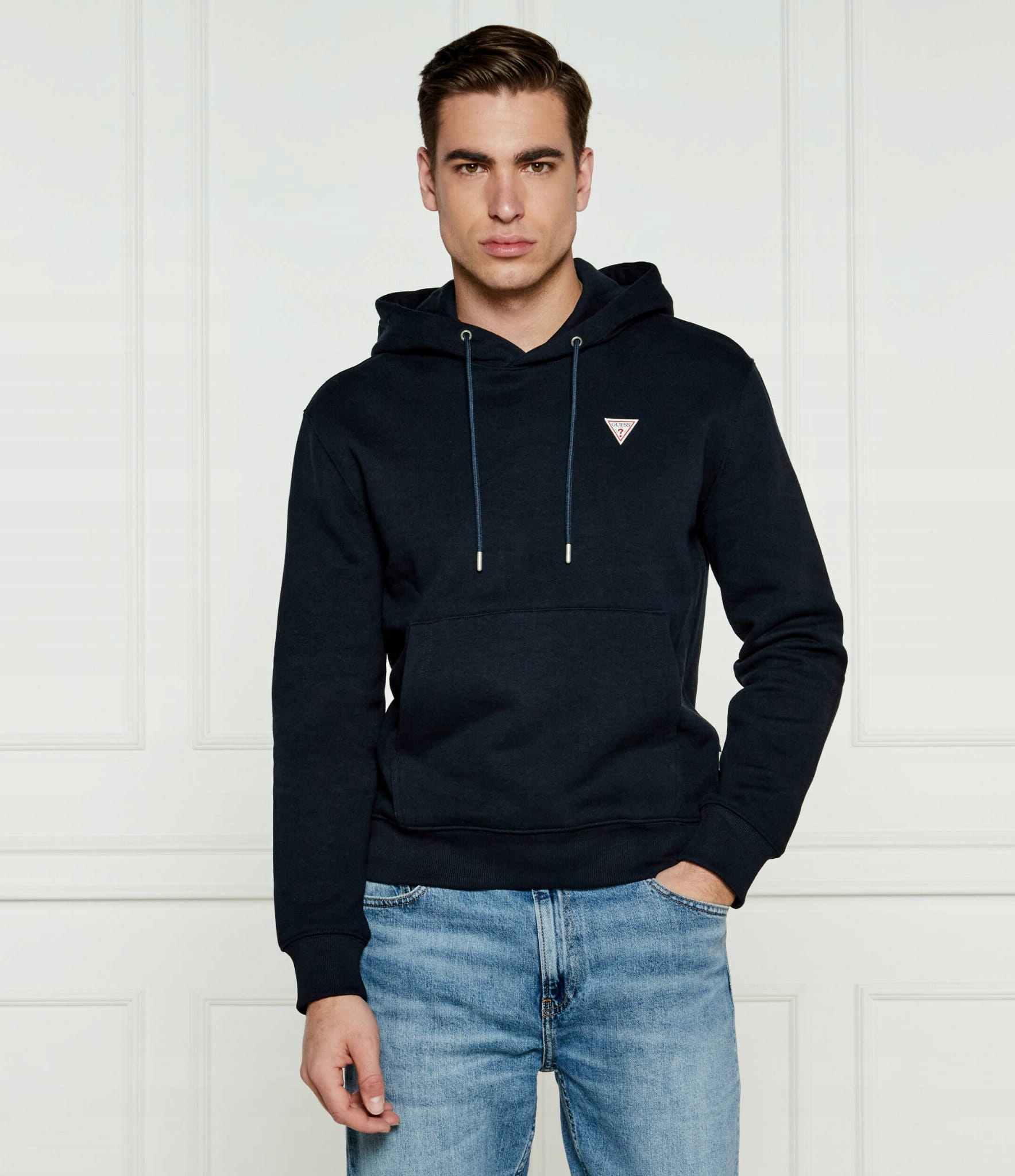 Mikina s kapucí Guess jeans M4YQ22 K9V31 tmavě modrá XXL