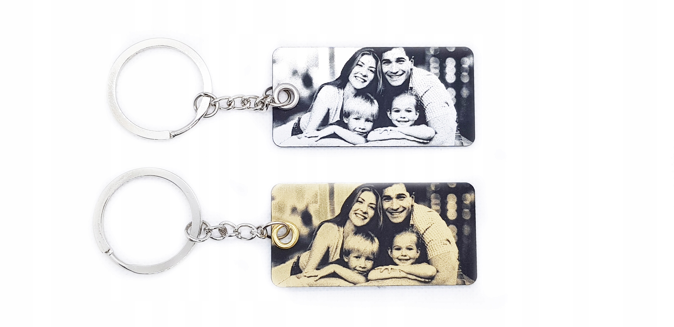 Prezent na Dzień ojca Brelok ze zdjęciem dwustronny DZIEŃ TATY + Gratis Materiał dominujący inny