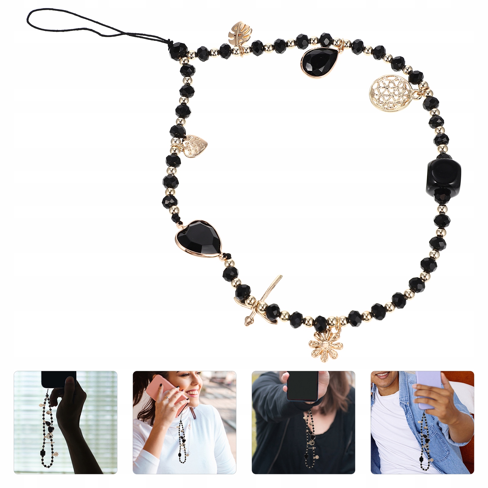 ŁAŃCUCH DO KLUCZY OZDOBNY ŁAŃCUCH DO TELEFON NOWOŚĆ TELEFON Materiał dominujący inny