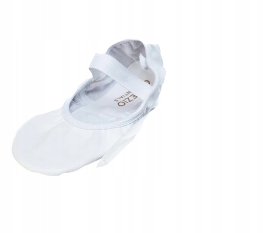 CAPEZIO BIAŁE BALETKI MATERIAŁOWE Z ELASTYCZNYM PASKIEM 31 J6C