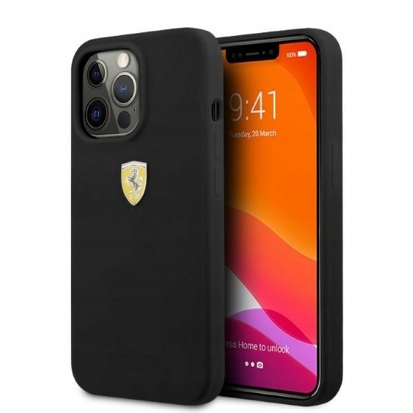 Ferrari FESSIHMP13XBK iPhone 13 Pro Max6,7" czarny/black hardcase Sili
