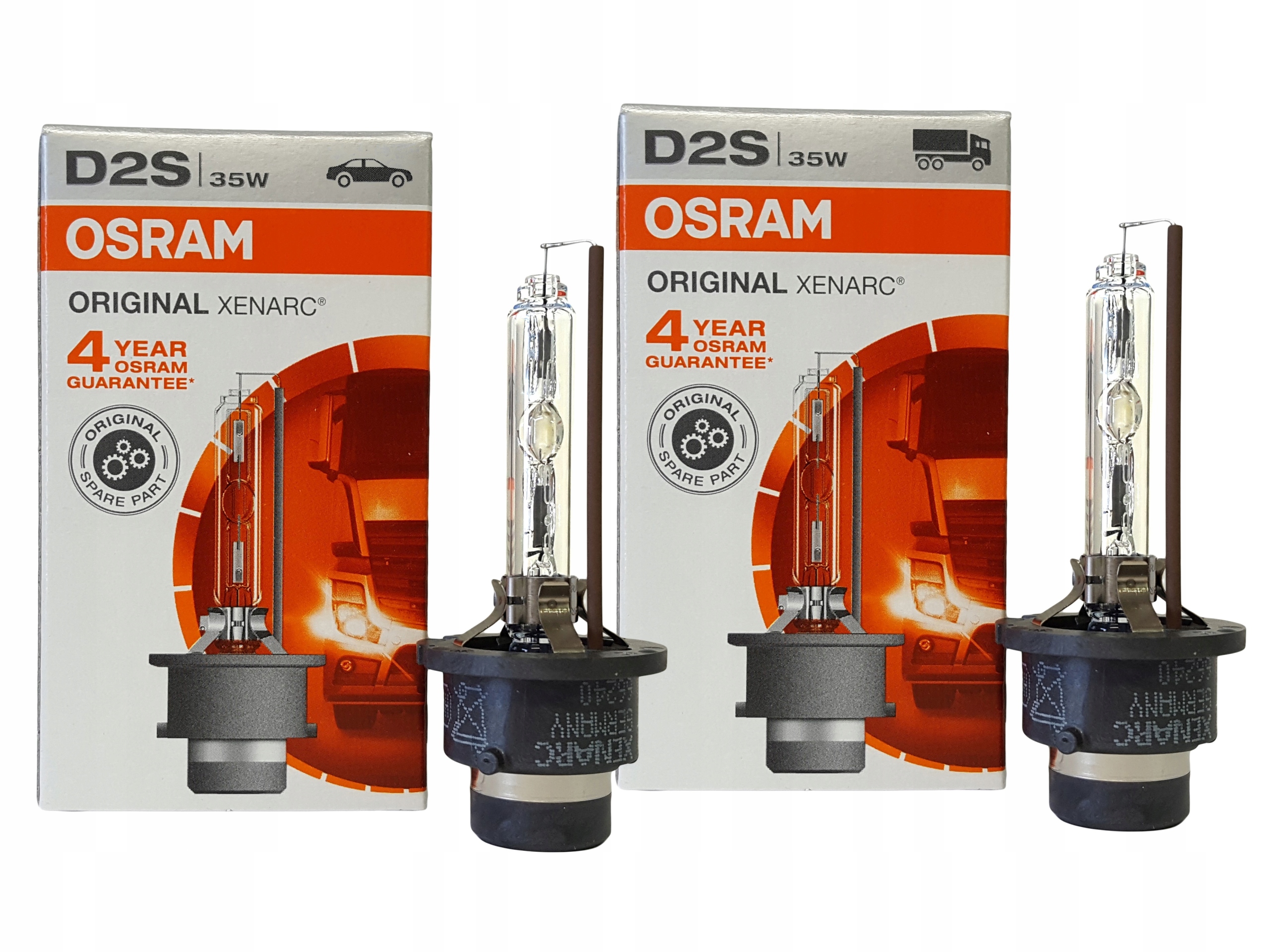 

2 Sztuki Xenon D2S 66240 66040 Ksenon Osram 4 Lata