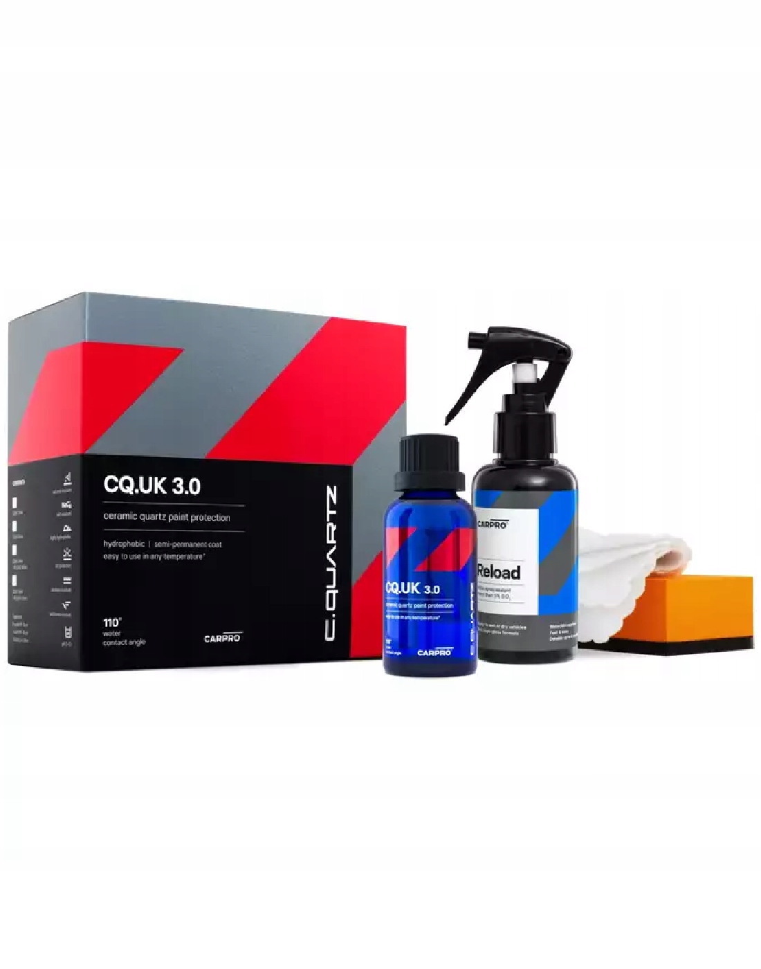 CarPro C.Quartz UK 3.0 Edition 50ml Kit Prosta I Wydajna Powłoka Ceramiczna