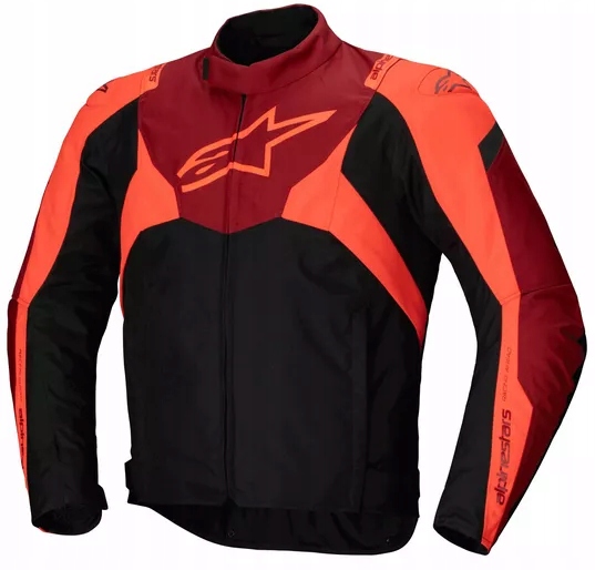 Textilná bunda Alpinestars T-Jaws v4 Wp čierna/červená fluo S
